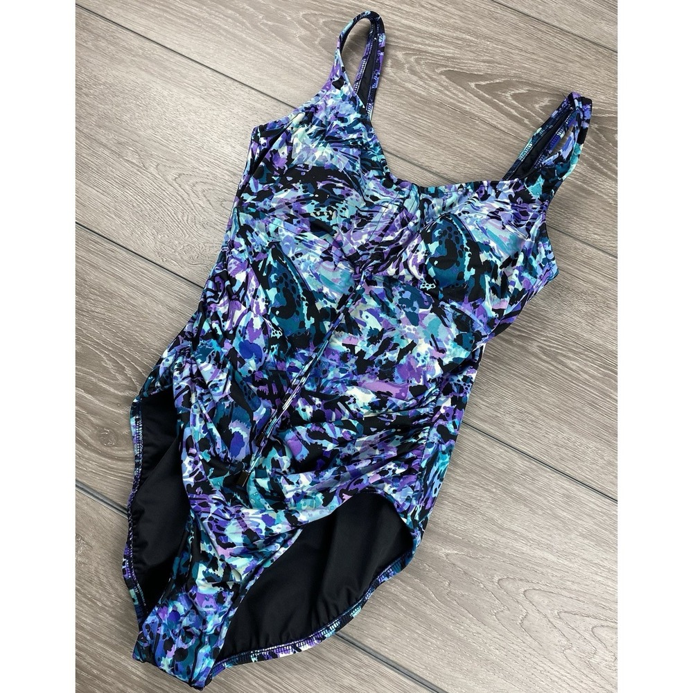 Magicsuit Women's One Piece Geometric Animal Print Bathing Suit Multicolor Sz‎ 8